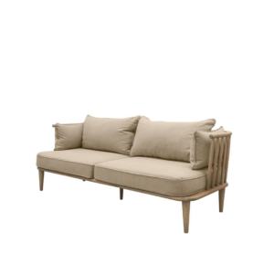 Keely 3 Seater Slipcover Sofa White | Palette Design