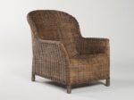 Rattan Gable lounge chair - Pepper