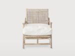 Rattan Slane lounge chair - Whitewash