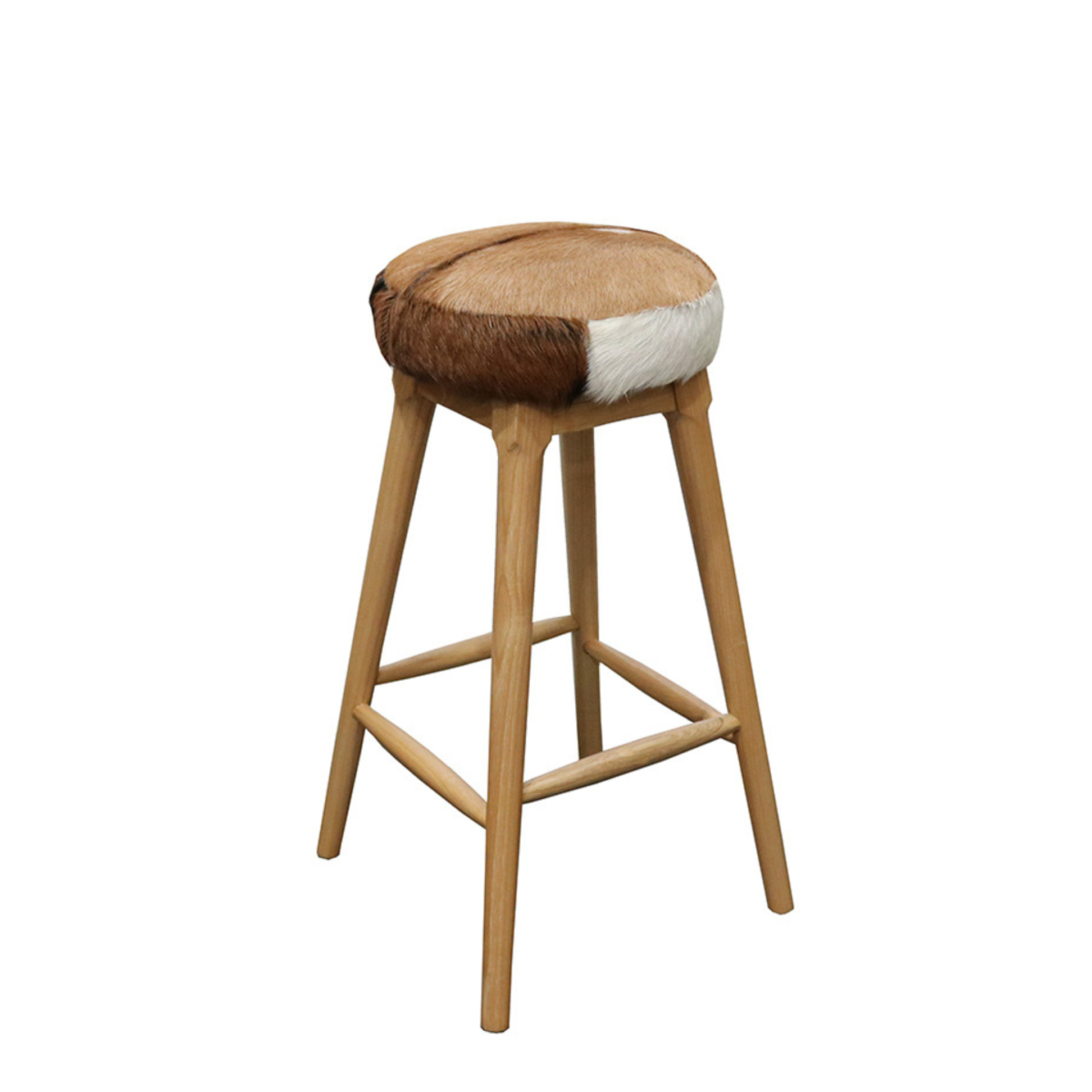 Goat Skin Kitchen Bar Stool