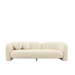 Seattle 3 Seat Sofa White Boucle