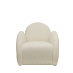 SNUGG SWIVEL ARMCHAIR - CREAM SHEARLING