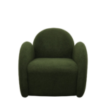 SNUGG SWIVEL ARMCHAIR - GREEN SHEARLING