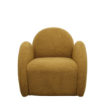 SNUGG SWIVEL ARMCHAIR - MUSTARD SHEARLING