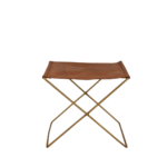 Palma Leather Stool Brown