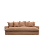 LOTUS SLIPCOVER SOFA 3 SEATER - BRICK