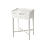 Saskia Bedside Table White