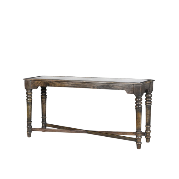 Edwin Marble and Wood Console Table